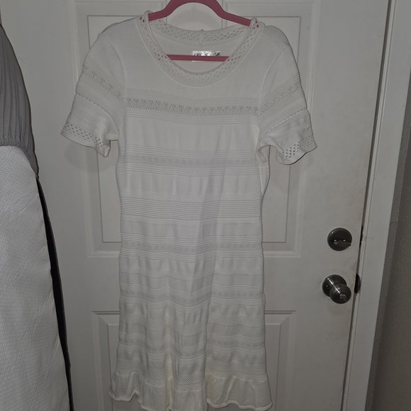 Eliza J Dresses & Skirts - Eliza J White Knit Mini Dress
